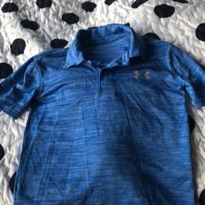 Boys size 6 blue under Armour polo